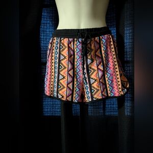Colorful Geometric Patterned Shorts
